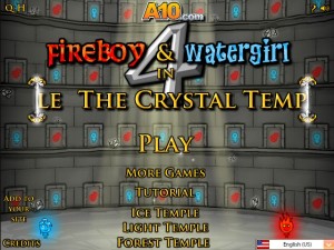 As imagenes e detalhes do jogo de Fogo e Água 4 - Templo de Cristal